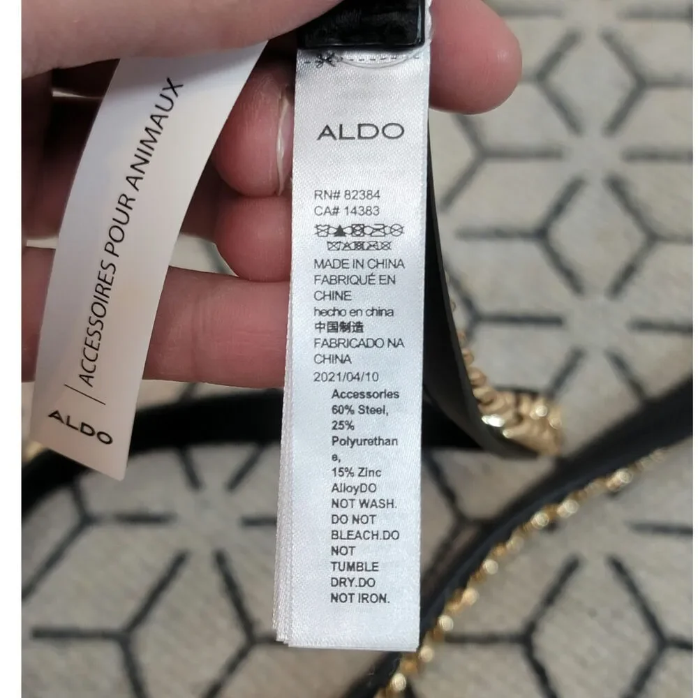 ALDO GOLD CHAIN PET 3FT LONG LEASH